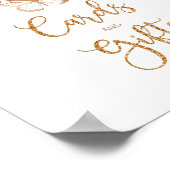 Cartes papillon en or floue et affiche cadeau (Coin)