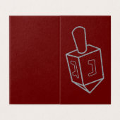 Cartes Parties scintillant Dreidel Hanoukka 25 Pac (Outside Unfolded)