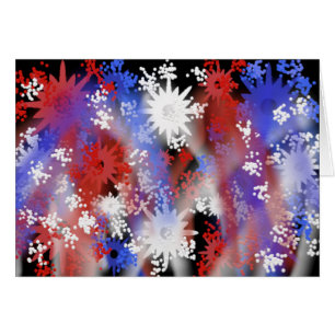 Cartes patriotiques de feux d'artifice