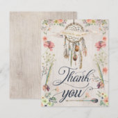 Cartes peintes florales de Merci de Boho de (Devant / Derrière)