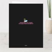 CARTES PENSÉE POUR VOUS FILLE NEIGE CABANE HIVER (Dos)