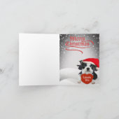 Cartes Père Noël de Boston Terrier (Intérieur)