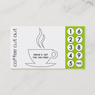 cartes perforées à café