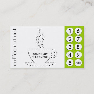 cartes perforées à café