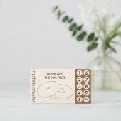 cartes perforées coupées par bagel (Debout devant)