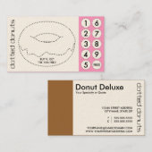 cartes perforées coupées par beignet (Devant / Derrière)