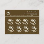 Cartes perforées de la Boutique Café (Dos)