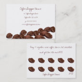 Cartes perforées de magasin de grains de café (Devant / Derrière)