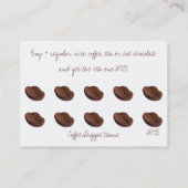 Cartes perforées de magasin de grains de café (Dos)