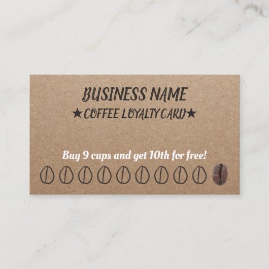 Cartes perforées Papier d'emballage rustique de (Devant)