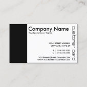 cartes perforées personnalisées (Dos)