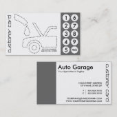 cartes perforées pour automobiles (Devant / Derrière)