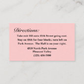 Cartes personnalisables de taille professionnelle (Dos)