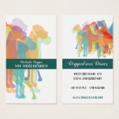 cartes personnalisables Great Dane (Devant & derrière)