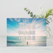 Cartes personnalisées avec photo ou logo (Debout devant)