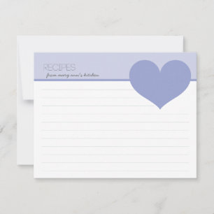 Cartes personnalisées Big Heart Modern Recettes Ca