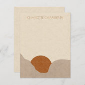 Cartes personnalisées Boho Desert Sun Note (Devant / Derrière)