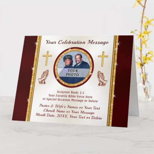 Cartes personnalisées, Cartes d'anniversaire pasto (Fleur jaune)