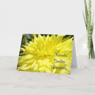 Cartes personnalisées Dahlia Sourires Amis Rires