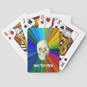 Cartes personnalisées de jeu de spectre et de crân