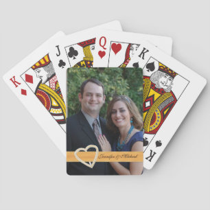 Cartes personnalisées de jeu photo mariage