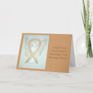 Cartes personnalisées de l'ange ruban de sensibili