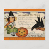 Cartes personnalisées de vœux joyeux Halloween vin (Devant)