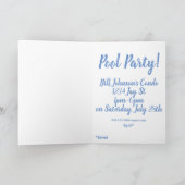 Cartes personnalisées d'invitation de partie de (Intérieur)