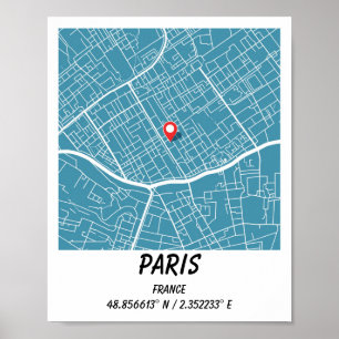 Cartes personnalisées, impressions de plans de vil