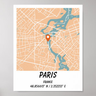 Cartes personnalisées, impressions de plans de vil