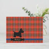 Cartes personnalisées par plaid de Scottie (Debout devant)