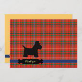 Cartes personnalisées par plaid de Scottie (Devant / Derrière)