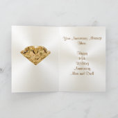 Cartes personnalisées pour les 65 ans de mariage (Intérieur)
