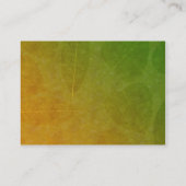 Cartes personnelles d'affaires florales FAITES SUR (Dos)