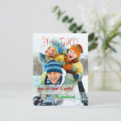 Cartes photo avec neige de PixDezines (Debout devant)