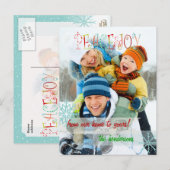 Cartes photo avec neige de PixDezines (Devant / Derrière)