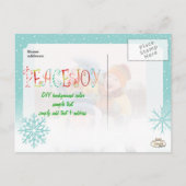 Cartes photo avec neige de PixDezines (Dos)