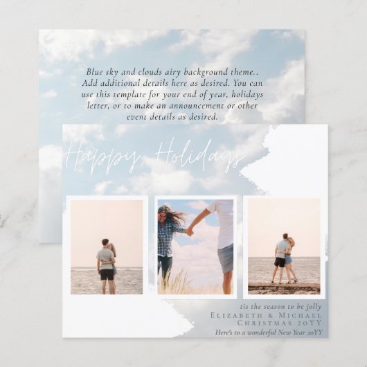 CARTES PHOTO BUDGÉTAIRE DE NOËL - Collecte de phot (Devant / Derrière)