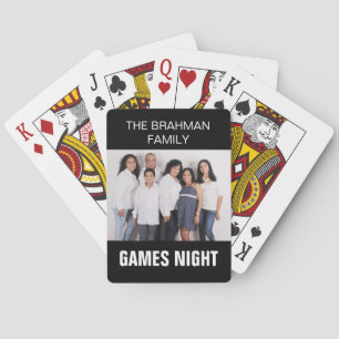 Cartes Photo de famille et nom La nuit du jeu   Choisisse