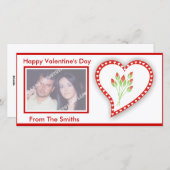 Cartes photo de la Saint-Valentin (Devant / Derrière)