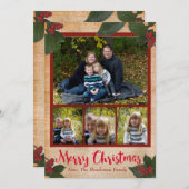 Cartes photo de Noël classiques 5x7 (Devant / Derrière)