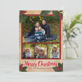 Cartes photo de Noël classiques 5x7 (Debout devant)