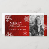 Cartes photo de Noël Classy (Devant / Derrière)