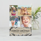 Cartes photo de Noël Cute Kraft (Debout devant)