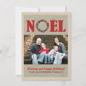 Cartes photo de Noël modernes conceptions (Devant)