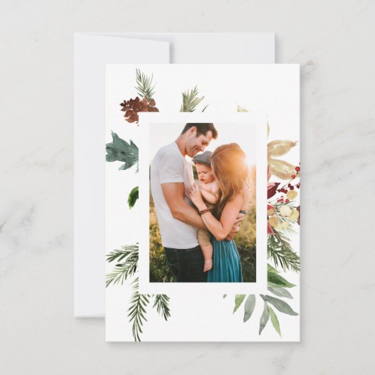 Cartes photo de Noël Russe moderne (Devant)