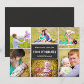 Cartes photo de vacances élégantes en collage (Devant / Derrière)