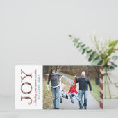 Cartes photo modernes de Noël (Debout devant)