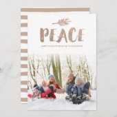 Cartes photos à la mode de vacances de paix (Devant / Derrière)