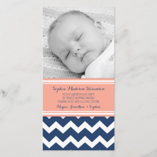 Cartes photos bleus de corail de baby shower de